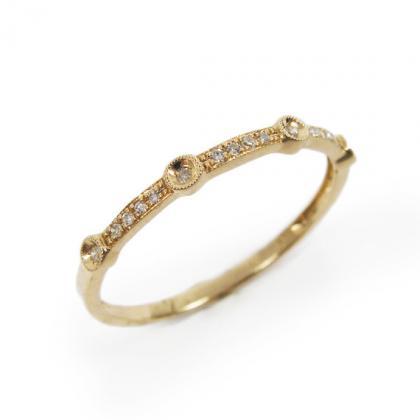 Unique Design- Diamond Yellow Gold Ring (r24567)...