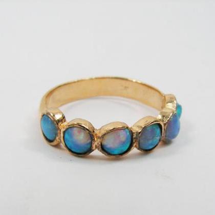 Gold Ring. Opal Gold Ring. Opal Jewelry, Gold..