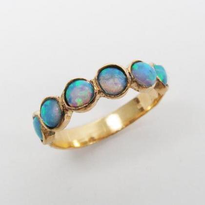 Gold Ring. Opal Gold Ring. Opal Jewelry, Gold..