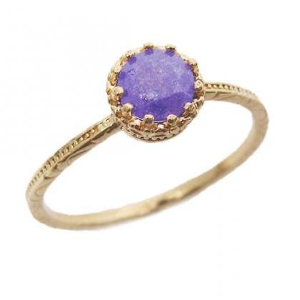 Gold Ring. Gem Ring. Cz Ring, Romantic Ring,..