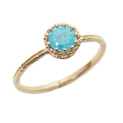 Gold Ring. Gem Ring. Cz Ring, Romantic Ring,..