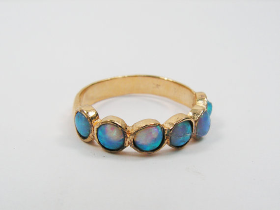 Gold Ring. Opal Gold Ring. Opal Jewelry, Gold Jewelry, Opal Ring, Gift For Her, Birthday Gift, Gold Opal Ring